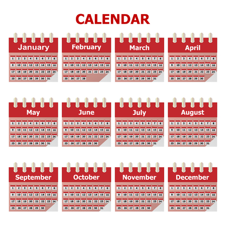 Calendarのイラスト素材