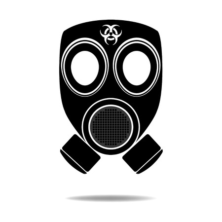 Gas Mask with Biohazardのイラスト素材
