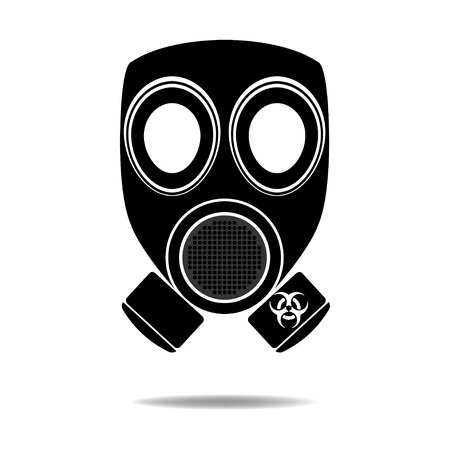 Gas Mask with Biohazardのイラスト素材