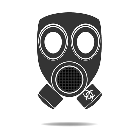 Gas Mask with Biohazardのイラスト素材