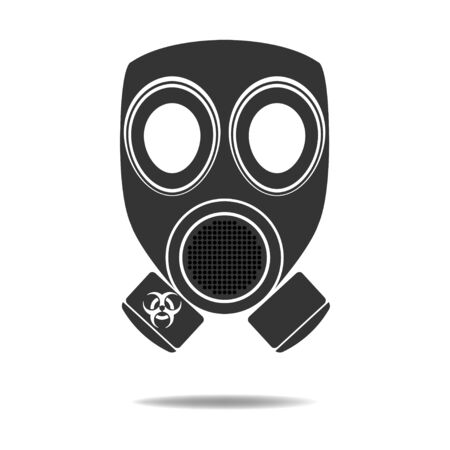 Gas Mask with Biohazardのイラスト素材