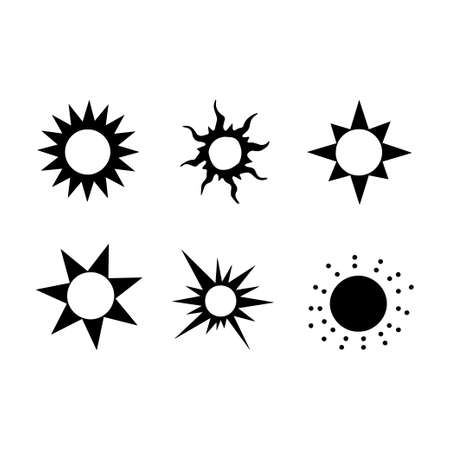 Set of sunのイラスト素材