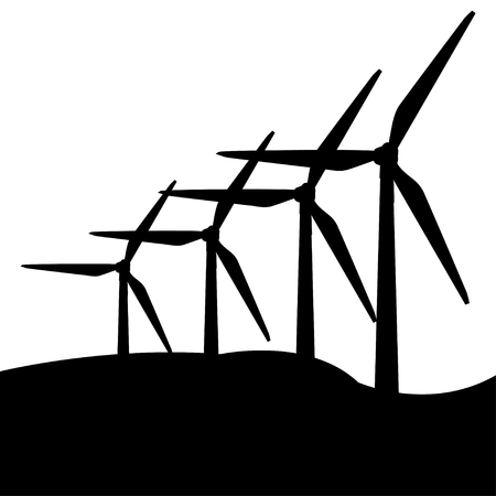 Wind turbineのイラスト素材