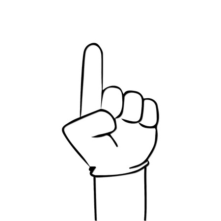 Hand Cartoonのイラスト素材