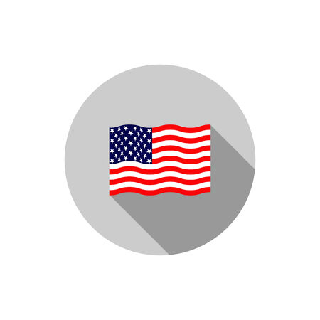 Us flagのイラスト素材