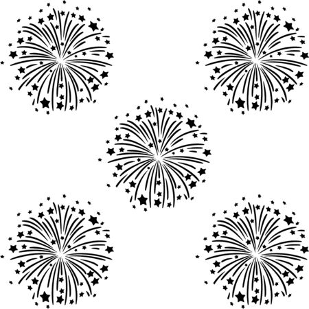 Fireworkのイラスト素材