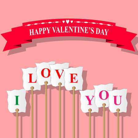 Happy Valentine Dayのイラスト素材