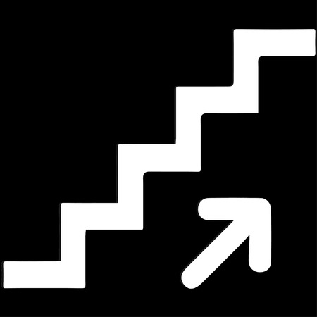 Stairs going up symbolのイラスト素材