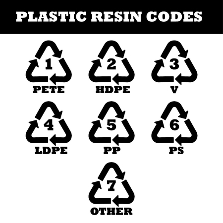 Plastic Resin Codesのイラスト素材