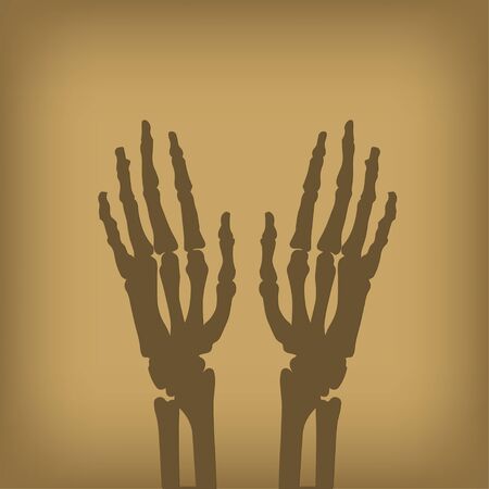 Old hand anatomicalのイラスト素材