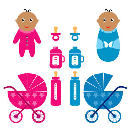 Baby icon setのイラスト素材