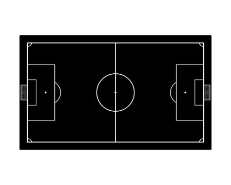 Soccer fieldのイラスト素材