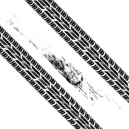 Tire Trackのイラスト素材