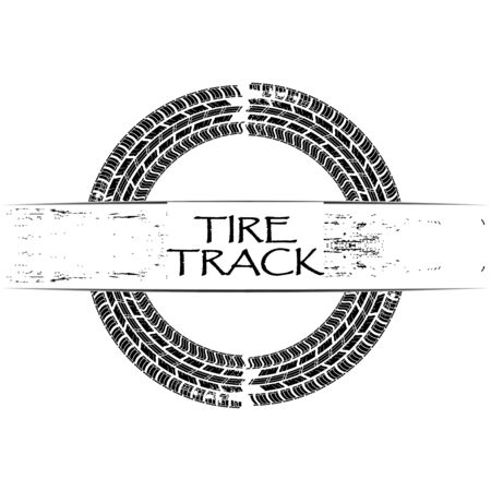 Tire Trackのイラスト素材