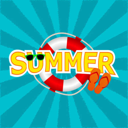 summer vector backgroundのイラスト素材
