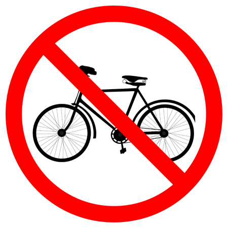 no bike signのイラスト素材