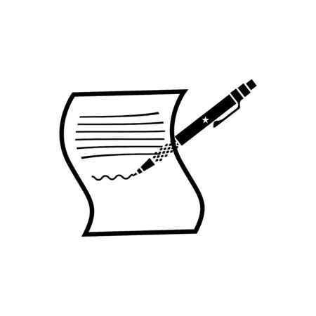 Writing Iconのイラスト素材