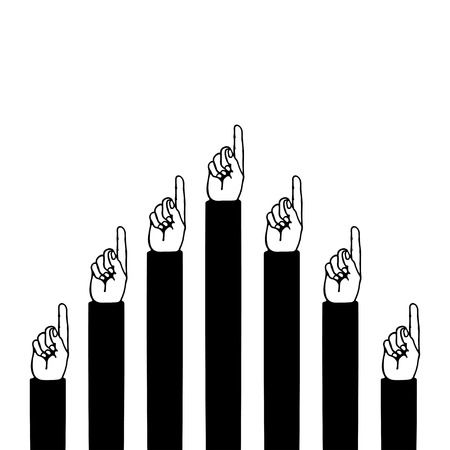 Pointing Handのイラスト素材