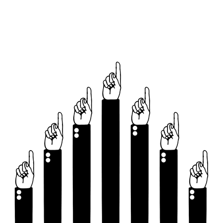 Pointing Handのイラスト素材