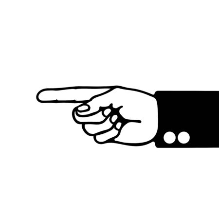 Pointing Handのイラスト素材