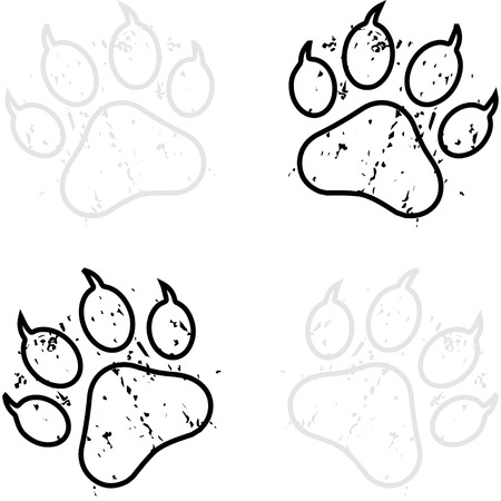 Paw Printのイラスト素材