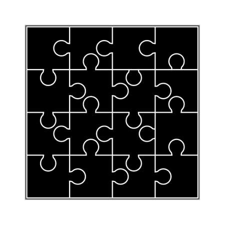 Jigsaw Puzzle Piecesのイラスト素材