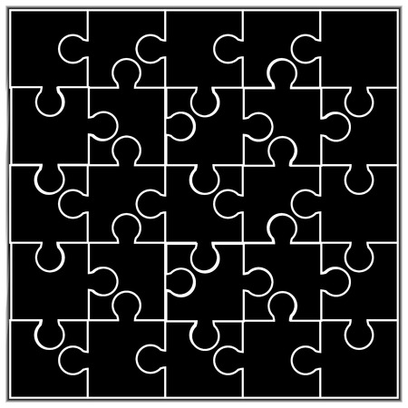 Jigsaw Puzzle Piecesのイラスト素材