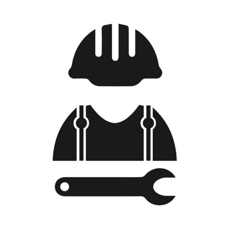 construction worker iconのイラスト素材