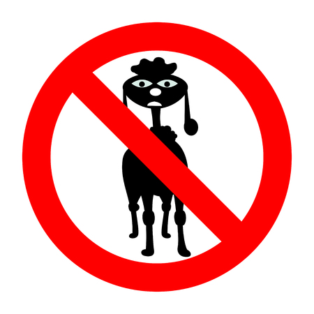 no dogs signのイラスト素材