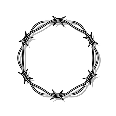 Barbed wire Iconのイラスト素材