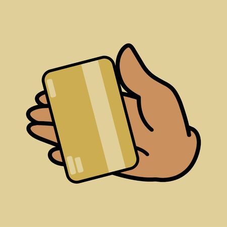 Hand Holding Cardのイラスト素材