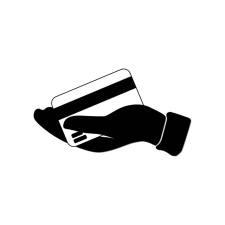 Hand Holding Cardのイラスト素材