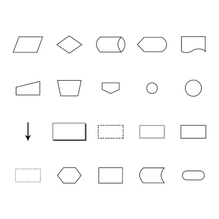 Flow Chart Iconのイラスト素材