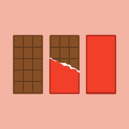 Chocolate Flat styleのイラスト素材