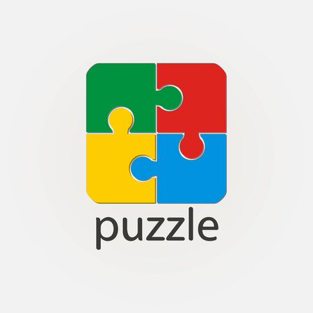 Puzzle Square vectorのイラスト素材