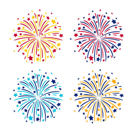firework setのイラスト素材
