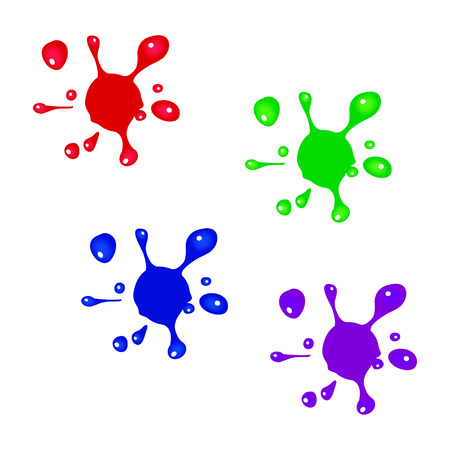 paint splatsのイラスト素材