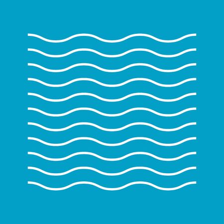Waves outline iconのイラスト素材