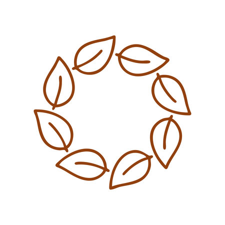 Leafs line icon. Nature, environment, ecology concept. Vector illustration can be used for topics like environment, ecology, natureのイラスト素材