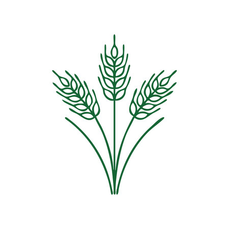 wheat plant icon vector illustration design graphic flat style eps 10のイラスト素材