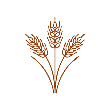 wheat icon on background for graphic and web design. Simple vector sign. Internet concept symbol for website button or mobile appのイラスト素材