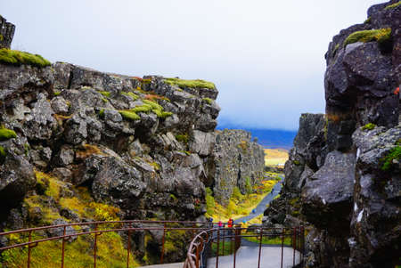 Thingvellir National Park in autumnの写真素材