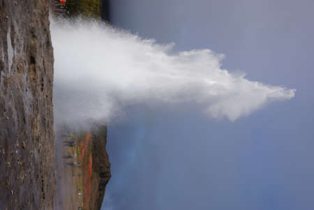 Geysir eruption in Icelandの写真素材
