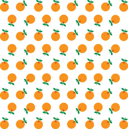 Pattern of many orange fruit on white background. concept of food.のイラスト素材