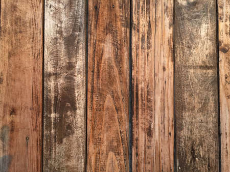 Pattern of Gray-brown vertical wood panel.の写真素材