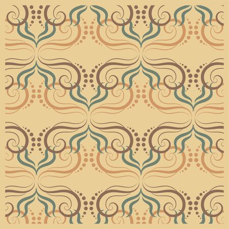 Abstract floral mandala pattern illustration.のイラスト素材