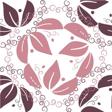 Seamless abstract floral pattern,mandala patternのイラスト素材
