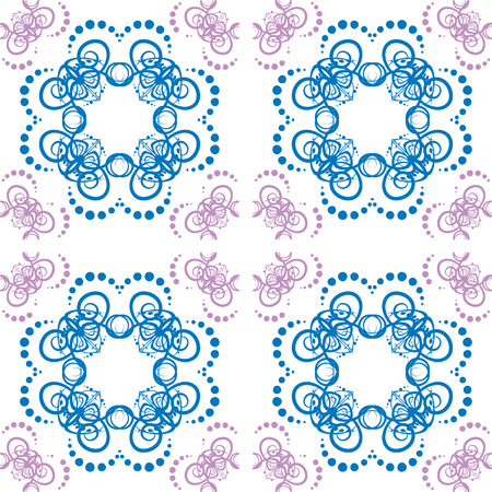 Abstract floral pattern.のイラスト素材