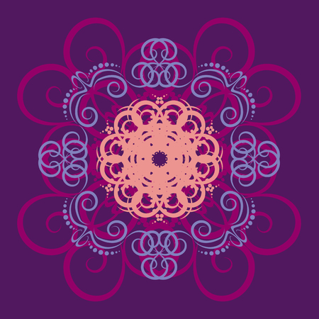 Abstract floral pattern.のイラスト素材