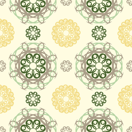 Seamless abstract floral pattern,mandala patternのイラスト素材